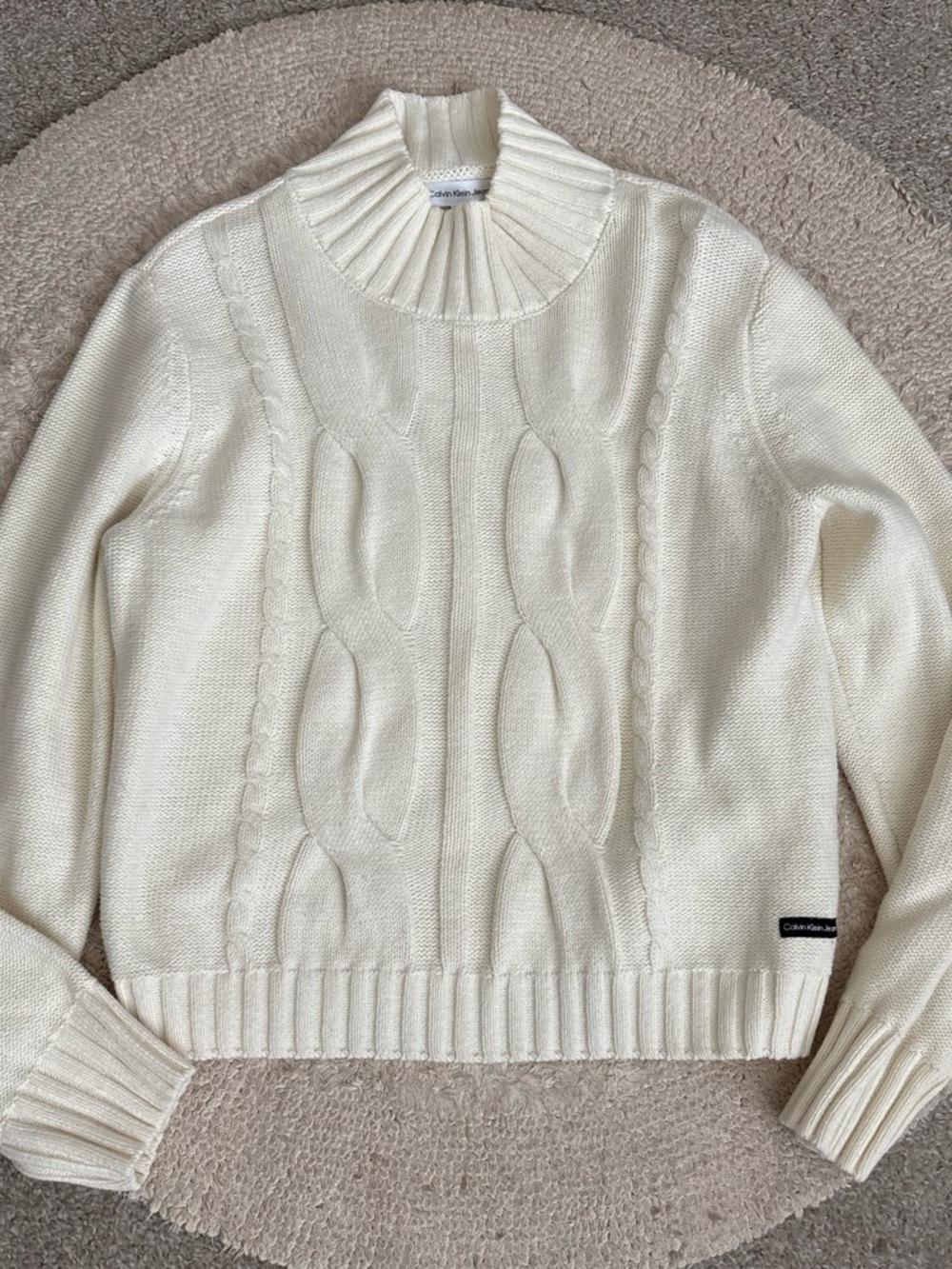 Calvin Klein jeans cable knit sweater